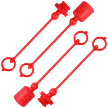 8Ensembles Kit Caps Bouchons Hydraulique Rouge Pour Raccords