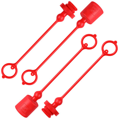 8Ensembles Kit Caps Bouchons Hydraulique Rouge Pour Raccords