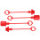 8Ensembles Kit Caps Bouchons Hydraulique Rouge Pour Raccords 2