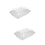 2Pièces Corbeille Plastic Couvercle Pour Fruits Pain 6