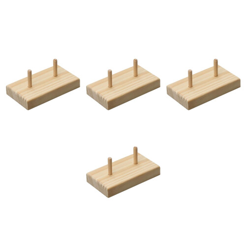 4Pièces Rangement En Bois Pour 2