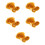 1500Pièces Bandes Élastiques Résistantes Large Orange Usage 8