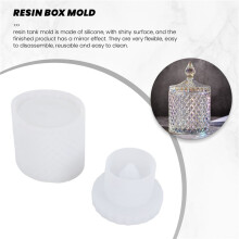 Harz Kasten Formen mit Deckel, 3D Glas Silikon Form, SchmuckstüCk Aufbewahrung BehäLter Kasten Form für Harz Guss Hause Dekor