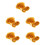 1500Pièces Bandes Élastiques Résistantes Large Orange Usage 7