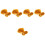 1500Pièces Bandes Élastiques Résistantes Large Orange Usage 5