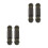 4Pièces Kit Rallonge Durite De Métal Noir Durable 9