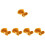 1500Pièces Bandes Élastiques Résistantes Large Orange Usage 6