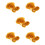 1500Pièces Bandes Élastiques Résistantes Large Orange Usage 9