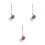 3Pièces Décorations Suspendues Auto Didelphid Colorées Charms 7