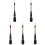 5Pièces Pinceaux Large Souples Durables 3