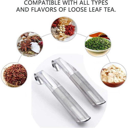 Stainless Steel Tea Strainer, Tea Diffuser Tea Infuser for Loose Tea, Coffee, Spices, Long-Handle Tea Filter Holder Tool