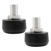 2Pièces Protections De Bout Réglables En Caoutchouc Noir Pour Roller