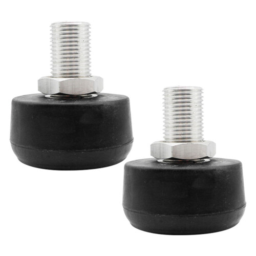 2Pièces Protections De Bout Réglables En Caoutchouc Noir Pour Roller