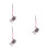 3Pièces Décorations Suspendues Auto Didelphid Colorées Charms 5