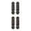 4Pièces Kit Rallonge Durite De Métal Noir Durable 7