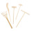 20Pièces Outils Zen Mini Bambou Kaki Pour Dessin 1