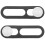 4Pièces Cache Caméra Smartphone Aluminium Noir Protection 3