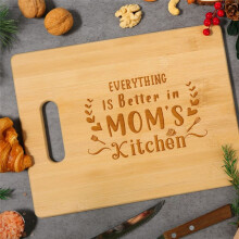 Cadeaus voor Mama, Beste Mama Verjaardagscadeaus - Gepersonaliseerde Gegraveerde Bamboe Snijplank - Unieke Moederdag of Kerstmis