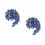 2Pièces Décoratif Bleu Pour Aquarium Pierres Polies 8