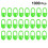 3000Pièces Marqueurs Crochet Vert Plastique Pour Compteur 10