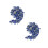 2Pièces Décoratif Bleu Pour Aquarium Pierres Polies 5