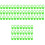 3000Pièces Marqueurs Crochet Vert Plastique Pour Compteur 3
