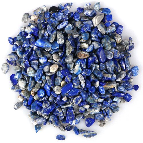 2Pièces Décoratif Bleu Pour Aquarium Pierres Polies 1