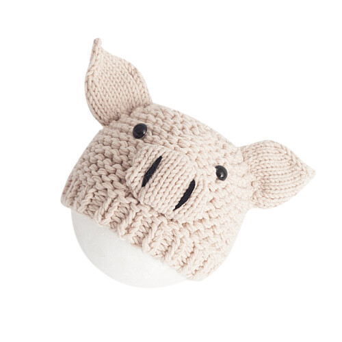 2Pièces Bonnets Tricotés Bébé Beige Accessoires Photo - 1