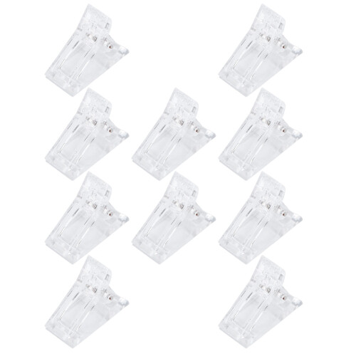 30Pièces Pinces Fixation Transparentes Pratiques Longue Durée