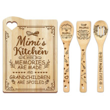 Bamboo Cutting Board 'S Day Gift for Cutting Board,Cooking Board(Mimi)