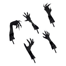 15Pièces Panneaux Halloween En Noir Pour Jardin Pelouse