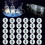LED Coaster, 30 Pack Light  Coasters för Drycker, LED Coaster Lights Flasklampor för Spritflaskor, Klubb, Fest, Bröllop 2