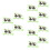 30Pièces Double Clip Vert Pour Facile 4