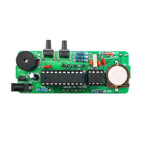 4-Digit Digital DIY Clock Kits with Acrylic Shell, DIY Alarm Clock Soldering Practice Kit for Learning Electronics,C 1