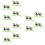 30Pièces Double Clip Vert Pour Facile 5