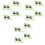 30Pièces Double Clip Vert Pour Facile 2