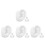8Pairs Silicone Ear Models for Piercing Practice Realistic White Ears 5