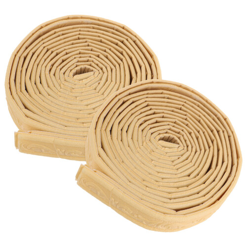 8Pièces Bande D'angle Murale PVC Khaki Auto-Adhésive Décoration Facile 1