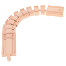 5Pièces Voies De Train En Bois Khaki DIY Jouet Pour Enfant Résistant
