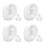8Pairs Silicone Ear Models for Piercing Practice Realistic White Ears 9