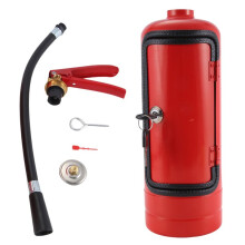 Fire Extinguishe Shape Wine Holder with Lock and Keys Novelty Fire Extinguishe Shaped Bar Cabinet Wine