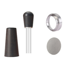 Koffieroerder Distributeur Naald Koffieroerder Espresso RVS Ontvangst Poeder Ring Set Koffie Tool 53MM