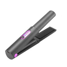 Draadloze Stijltang, Stijltang 2 in 1, Draagbaar met Oplaadbare USB-C-Batterij van 5000 MAh, Keramische Plaat Grijs