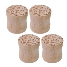 Poids à Motifs Ronds en Bois pour Couture, Échantillons de Poids de Coupe pour Accessoires de Couture A