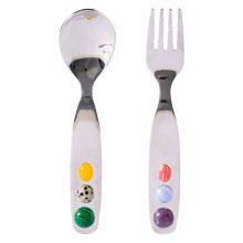 Stainless Steel Set Dessert Spoons and Forks Coffee Spoon Salad Fork Candy Cake Fork Salad Appetizer Tea Spoon