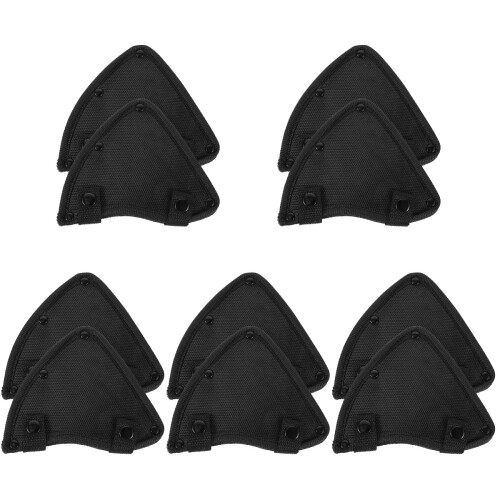 10Pièces Gaines Noires En Nylon Pour De Camping Sécurisées 2