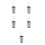 5Pièces Cendriers Mini Métalliques Argentés Avec Couvercle Pour Table 5