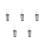 5Pièces Cendriers Mini Métalliques Argentés Avec Couvercle Pour Table 9