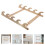 3Pièces Support Vertical Bois Massif Kaki, Porte-Épées Objets Décor 7