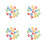 64Pièces Pour Jeu Enfants Multicolores Polyamide 8